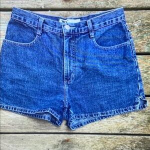 Women's Blue Denim Athletic Shorts